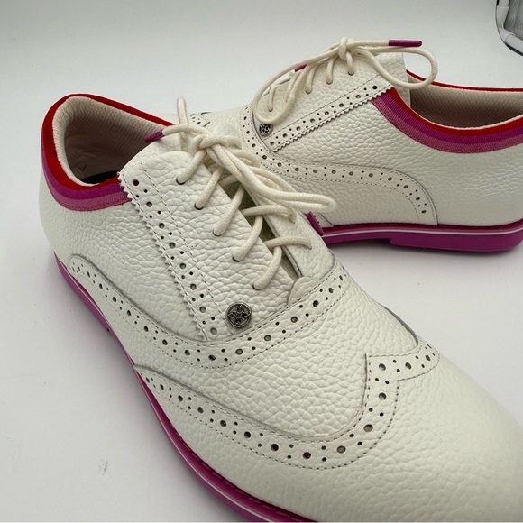 G/FORE G4 Women's Leather Limited Gallivanter Full Lace Up Golf‎ Shoes 11 NWOT - Picture 2 of 11